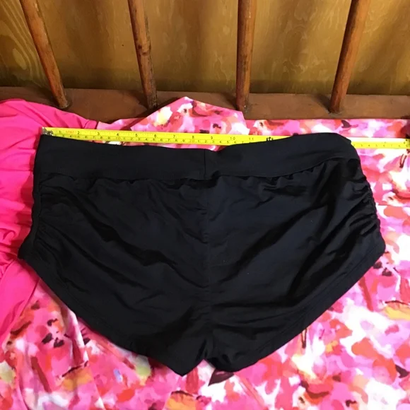 Kona Sol Pink Floral Swim Tankini Top 2X & Black Shorts Large Booty Lift - Picture 14 of 14